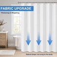 thumbnail image 6 of GAZILY® PEVA Shower Curtain, 72 x 72 in, with Metal Grommets and Rings Included for Bathtub and Shower Stall, White, 6 of 7