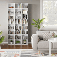 thumbnail image 5 of Homfa 8-Tier Wood Bookcase,71''Tall Storage Cube Organizer with Adjustable Shelves for Living Room Bedroom,2PCS,White, 5 of 7