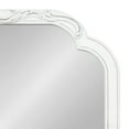 thumbnail image 4 of Kate and Laurel Fraimont Traditional Framed Scalloped Arch Mirror, 24 x 34, White, Distressed Antique Inspired Framed Wall Mirror with Ornate Garland Crown, 4 of 8