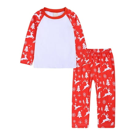 

women Christmas pajamas for family matching outfits son daughter sets soft Red Matching Family Pajamas Sets Christmas PJ s Sleepwear Printed Top With Bottom Jammies Ou