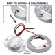 thumbnail image 3 of Luz interior de cabina 6LED 12V Luz redonda para barco para yate (blanco) Rojo Verde, 3 of 5