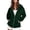 Green, variant on Women's Hoodies Sweatshirts Everyday Casual Down-Alternative Pocket Hooded Pullover with Neck and Buttoned Sleeve Black L