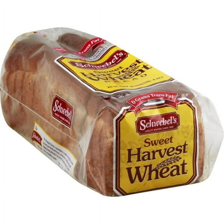 Schwebel's Sweet Harvest Wheat Bread Loaf, 20 oz, 21 Count