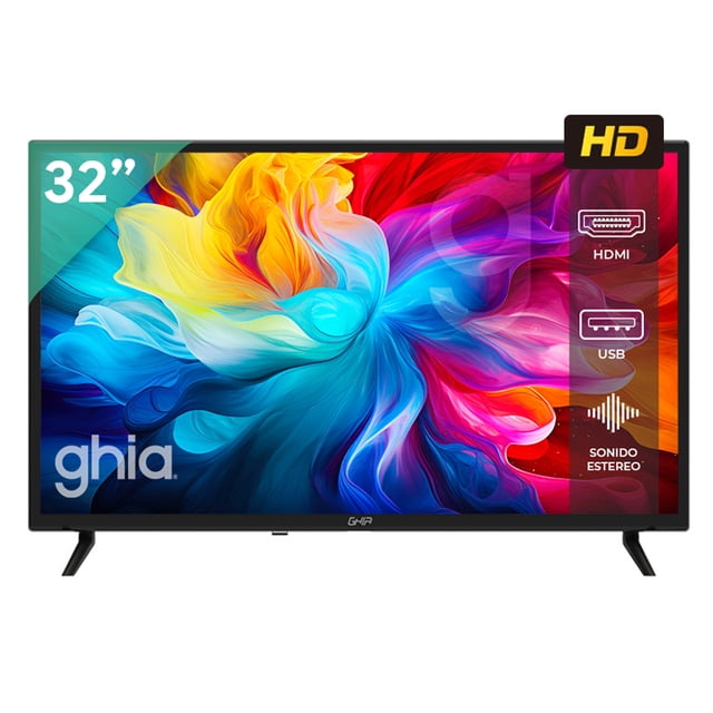 Televisión Ghia LED 32' HD HDMI USB VGA G32BHD22