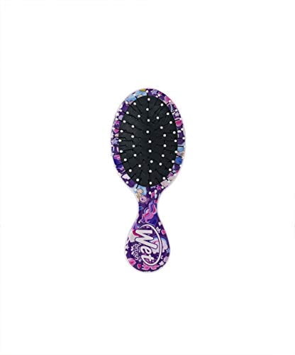 Wet Brush Hair Brush Fantasy Print Mini Detangler Brush Purple