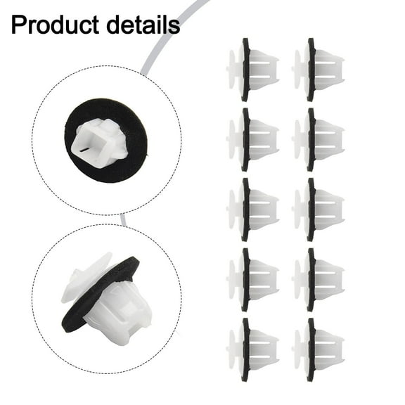 Parts Flare Molding Clip Replacement High Quality White Nylon Accessories For Nissan Exterior Wheel Fender 10 Pcs