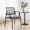 Gray, variant on MAYEERTY 2 Pack Stackable Mesh Back Arm Chair, Upholstered Fabric Reception Guest Chair with Sturdy Metal Legs for Meeting Room Waiting Room, Gray