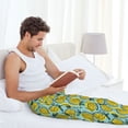 thumbnail image 5 of Naloa Lemon Pajama Pants Men, PJ Bottoms, Sleep & Lounge Pants-Medium, 5 of 6
