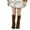 Caramel, variant on YTDSCS 3-12T Autumn Winter Girls Leg Warmers Wood Ear Trim Knee High Socks for Toddlers Kids