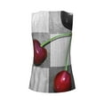 thumbnail image 5 of Easygdp Cherries laid Women's Workout Tank Top, Running Top, Hiking Shirt, Quick-Dry for Running, Yoga, Hiking - Medium, 5 of 9