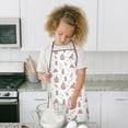 thumbnail image 4 of Green Dress Princess Castle Pattern Kids Aprons for Girls and Boys,Adjustable Neck Strap Toddler Aprons for Kids Cooking Baking, 4 of 6
