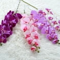 thumbnail image 3 of Trayknick Decorative Artificial Flower Nice-looking Realistic Fake Phalaenopsis Orchid Plants Home Decor Beige, 3 of 13