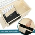 thumbnail image 6 of Petsfit Rabbit Hutch Pet House for Small Animals ，Guinea Pig Cage Spruce Wood Rabbit Hutch Ramp for Enter and Out, 6 of 6