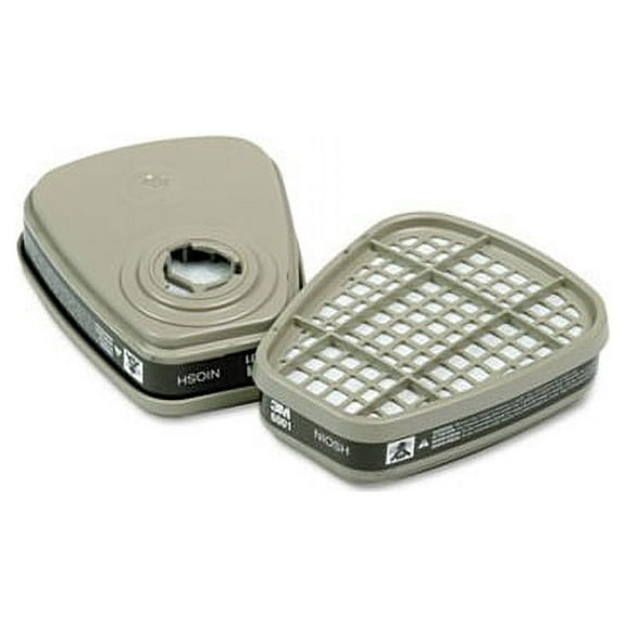 6001 Respirator Cartridge for Certain Organic Vapors 2/Pack