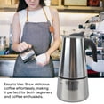 thumbnail image 4 of Cafetière Moka, Pot Moka Facile à Nettoyer Portable pour Bureau, 4 of 8