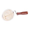 thumbnail image 4 of Reusable Washable Flannel Cloth Handmade Coffee Filter Strainer with Wood Handle for Home Brewing, 4 of 7