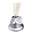 thumbnail image 1 of Bewildely Campana colgante conmemorativa de Navidad, enlace de ala de Ángel, campana de plata, una pieza de mi corazón está en el cielo, colgante de Kits de decoración para fiestas Numero 3 Bewildely HA045224-03, 1 of 5