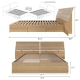 thumbnail image 4 of Nexera Karlstad Platform Storage Bed, 4 of 10
