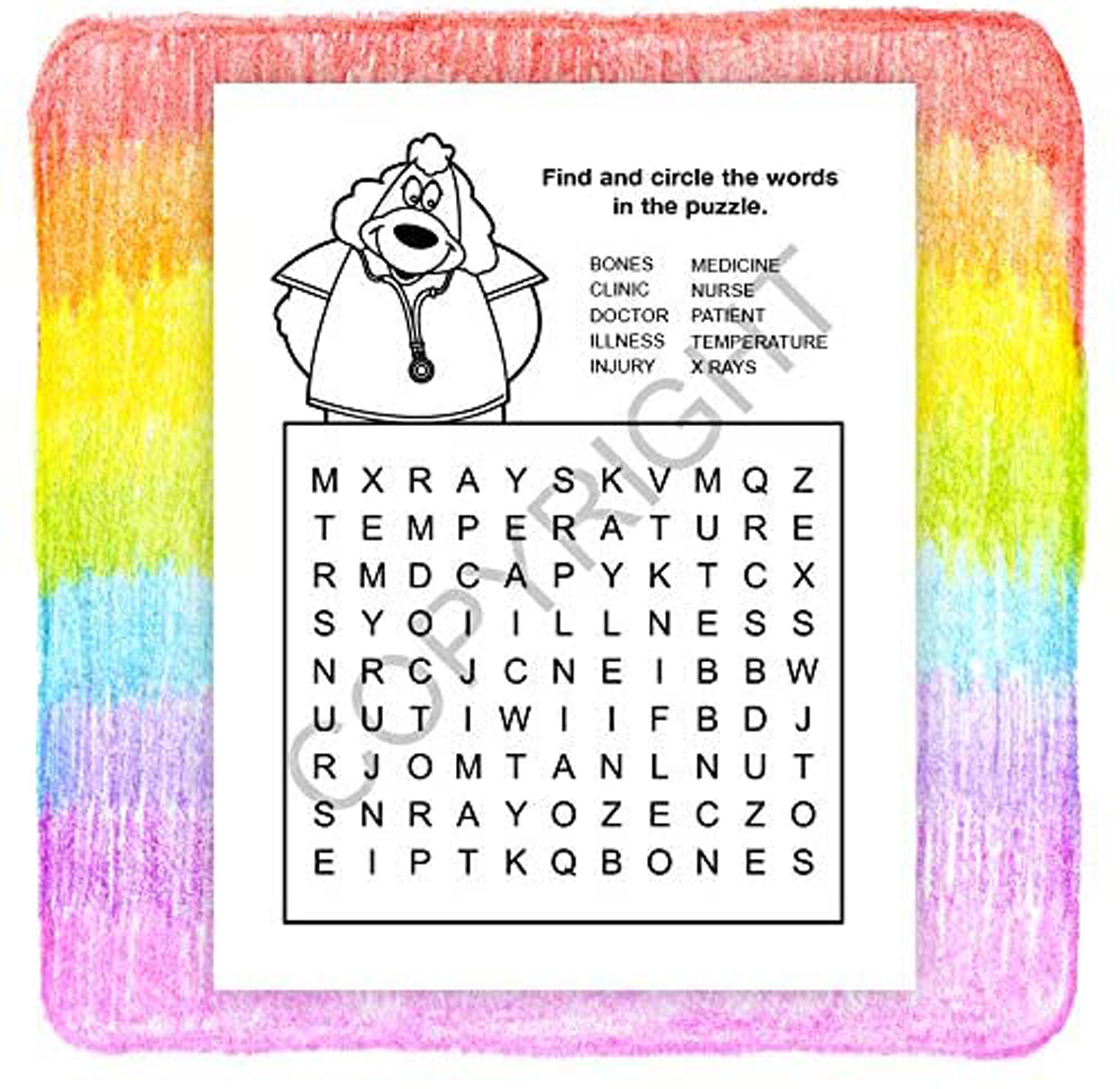 ZoCo: 25 Pack - A Trip to The Urgent Care Center - Kid's Educational Coloring & Activity Books