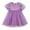 Purple, variant on Hiijoy Infant Girls Short Sleeve Tutu Dress Birthday Party Tulle Dress, Sizes 6M-6Y
