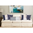 thumbnail image 6 of Parkland Collection Marino Nautical Blue Striped Decorative Lumbar Pillow, 14 x 20 Cotton Accent Pillow, 6 of 10