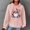 aa04_Pink, variant on Hilzaten Womens Drop Shoulder Sweatshirt Long Sleeve Pullover Kangaroo Pocket Hooded Graphic Sweatshirt for Women
