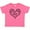 Hot Pink, variant on Inktastic Valentine's Day Love Decorated Heart Boys or Girls Baby T-Shirt