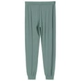 thumbnail image 6 of Homeyce Men's Lounge Pants Comfortable Casual Lightweight Solid Color Pajama Pants with Drawstring with Pockets Pj Pant Baggy Relaxed Fit Elastic Waist Button Fly Lounge Pj Bottoms,Green 2XL, 6 of 6