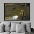 thumbnail image 3 of wall26 Framed Canvas Print Wall Art Banksy British Artist Wall Wash Lascaux French Horse Cave Graffiti &amp; Street Art Urban Illustrations Modern Art for Living Room, Bedroom, Office - 16"x24&q, 3 of 5