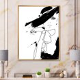 thumbnail image 2 of Designart 'Beautiful Black and White Model Haute Couture Fashion Woman I' Modern Framed Canvas Wall Art Print, 2 of 5