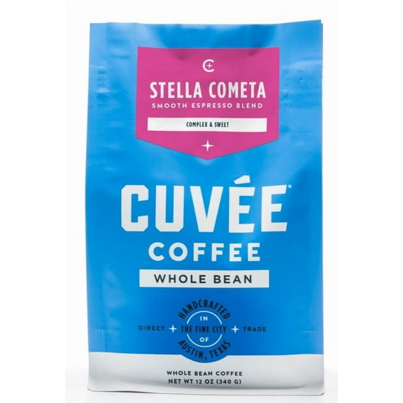 Cuvée Coffee Stella Cometa Espresso Blend, Whole Bean Coffee, Medium Roast, 12 Oz