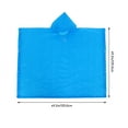 thumbnail image 2 of GOOHOCHY Rain Poncho with Hoodie, EVA Material, 42 x 68 Inches Outdoor Raincoat for Men and Women, 2 of 8