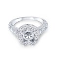 thumbnail image 3 of 1ct Halo Diamond Engagement Ring Setting 14K White Gold, 3 of 3