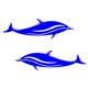 thumbnail image 5 of 3x Etiquetas Engomadas Engomada Del X 2 Del Azul para Coche Del Barco - Impermeable Baoblaze Pegatinas, 5 of 8