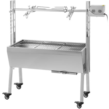 

VEVOR 25W Stainless Steel Rotisserie Grill Roaster 37 Inch BBQ Rotisserie Roaster Max Capacity 132 lbs Rotisserie Roaster Grill for Camping Outdoor Barbecue