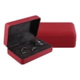 thumbnail image 3 of Unique Bargains 1Pc Multiple Ring Box Jewelry Storage Display Stand Ring Organizer Case PU Leather Gift Box for Wedding Red, 3 of 7
