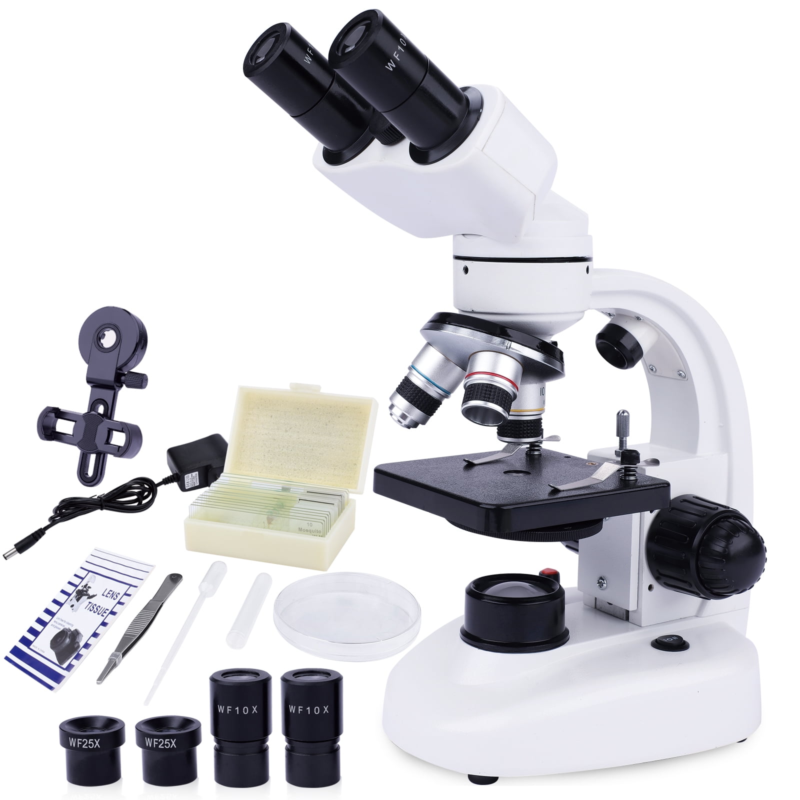 LAKWAR Microscope Binoculaire 40x-1000x 