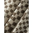 thumbnail image 6 of hirigin Women Casual Long Dress, Checkerboard Printed Round Neck Flared Long Sleeve Backless Dress, 6 of 9
