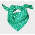 thumbnail image 3 of Bimba Green Leaves Folk Art Pure Silk Printed Scarf Dupatta Head Neck Wrap Bandanas For Women 40 x 40 Inches, 3 of 6