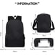 thumbnail image 4 of Mochila Escolar Estuche De Lápices De 3 Piezas, Bolso De Hombro, Mochila Escolar De Utilidad Para Adolescentes Para Adolescentes Y Estudiantes,11 Feliz Sencillez, 4 of 5