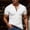 White, variant on FRSASU Men's Short Sleeve Casual Summer T-Shirts Solid Henley Neck Button Up Pullover Tops Spring Turn Down Basic Shirt Navy