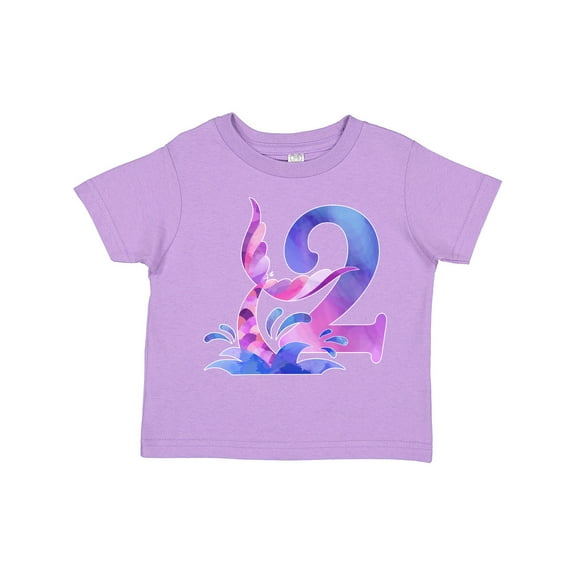 Inktastic 2nd Birthday Mermaid Tail Boys or Girls Toddler T-Shirt