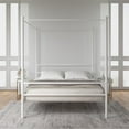 Mainstays Metal Canopy Bed, Off White
