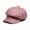 Pink, variant on Real Leather Newsboy Cap Women Solid Baker Boy Cap Red Black Blue Pink Vintage Brand Ladies Winter Octagonal Cap ,Soft Feel