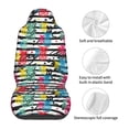 thumbnail image 5 of Sikiie Trendy Colorful Pineapples 1 Car Seat Protector 2 Pack Car Seat Cushion Mat, Car Seat Covers for SUV, Truck, Van, 5 of 7