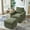 Green, variant on Corduroy Chaise Lounge Indoor with Ottoman, 57" Oversized Comfy Sofa Chaise Couch Chair, Upholstered Accent Chair Recliner Chair, Single Sleeper Chair for Bedroom, Living Room, Office(Yellow)