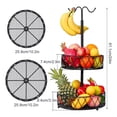 thumbnail image 3 of Organizadores Cocina 2 Niveles De Frutas Cesta Negro, 3 of 4