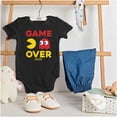 thumbnail image 3 of PACMAN Game Over Blinky Ghost Romper Boys or Girls Infant Baby Brisco Brands NB, 3 of 6