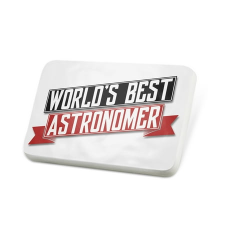 Porcelein Pin Worlds Best Astronomer Lapel Badge – NEONBLOND