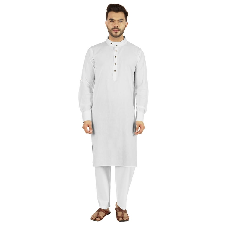 White cotton cloth online for kurta pajama